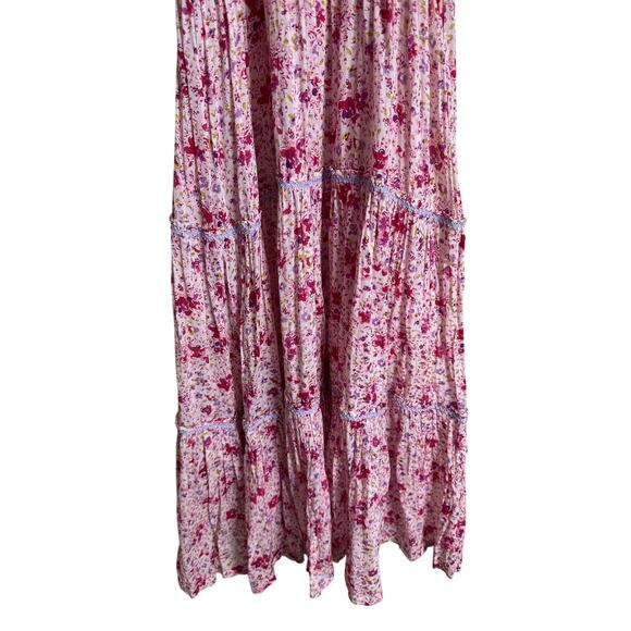 Poupette ST Barth Triny Snocked Midi Dress Floral Womans XS - Picture 11 of 15